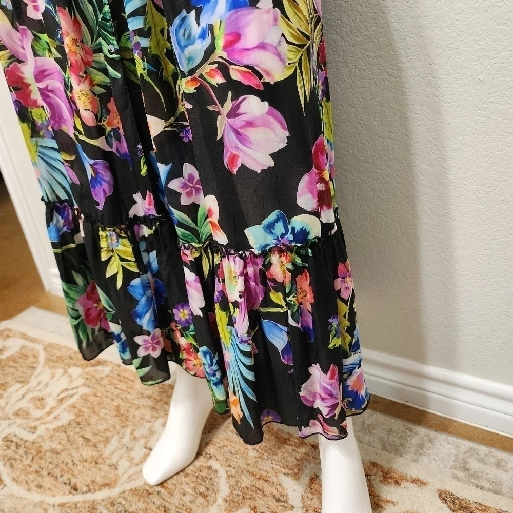 Johnny Was Aruba Ophelia Floral Skirt Size S